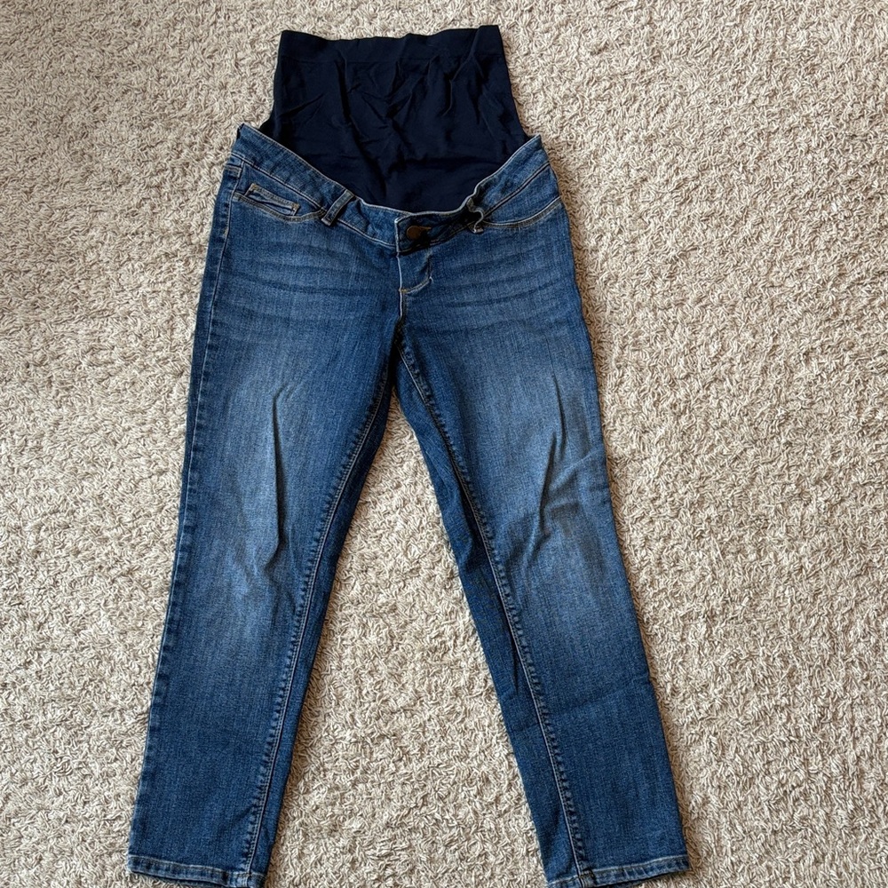 Seraphine Classic Blue Slim Fit Maternity Jeans